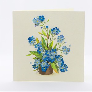 <span class=keywords><strong>Quilling</strong></span> hoa thẻ màu xanh làm bằng tay thiệp chúc mừng fliwer quà tặng cho ngày đặc biệt <span class=keywords><strong>Quilling</strong></span> giấy với phong bì - Product Image 2