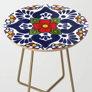 Mesa de centro de alta calidad para el hogar, mesa de madera 2022 con estampado de esmalte y soporte de latón, venta al por mayor - Product Image 2