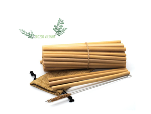 Pailles durables en bambou biologique réutilisables-Fabriquées au Vietnam - Product Image 2