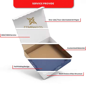 Boîte à pizza de taille personnalisée emballage à emporter boîtes à pizza vente en gros boîte personnalisée avec logo et design - Product Image 4