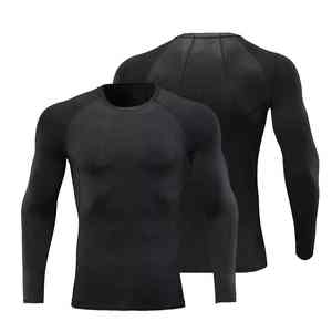 Wholesale Custom Soft Crewneck Long Sleeve Lightweight Breathable <b>Compression</b> <b>Shirt</b> <b>Men</b> Quick Dry Skinny Fit Gym <b>Shirt</b> - Product Image 6
