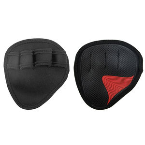 Nuevo diseño de neopreno antideslizante sin dedos levantamiento de pesas mano agarre Palm Pads para Unisex culturismo pesado gimnasio entrenamiento seguridad - Product Image 2