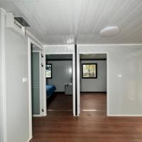 Villa modulaire préfabriquée de 20 pieds, deux chambres, Classe 1a, extensible, avec salle de bain, pour hôtel conteneur mobile