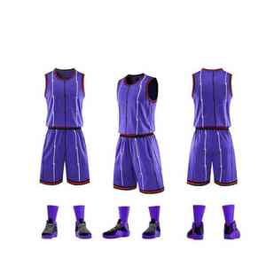 100% aparejos de poliéster sarga personalizada impresa ropa de baloncesto de talla grande amigable transpirable equipo uniformes conjuntos de baloncesto - Product Image 4