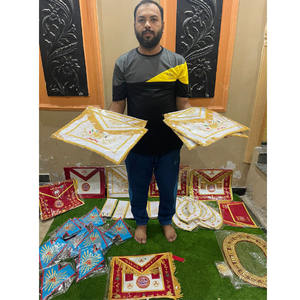 Ensemble de Régalia de Maître Maçon de la Loge Bleue, Ensemble Tablier Bleu Royal et Or, Tablier et Collier Fait Main, Tablier de Grand Prêtre de l'Arche Royale Maçonnique - Product Image 2