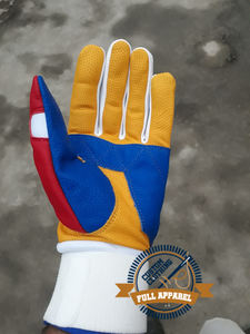 Professional Durable Cowhide Leather Baseball <b>Batting</b> Gloves Heavy Wrist Long Cuff <b>Light</b>-Weight Sports Breathable Comfortable - Product Image 5