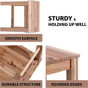 Silla ergonómica de madera maciza para arrodillarse, taburete ajustable para el hogar y la Oficina, mejora la postura de los adolescentes con un asiento en ángulo - Product Image 3
