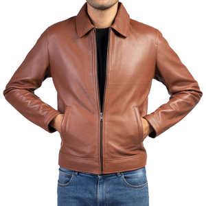 Chaqueta de Cuero para Hombre, Diseño Personalizado al por Mayor, Frente de Lona, Transpirable, Resistente al Viento, Invierno, Ecológica, Alta Calidad, Ligera - Product Image 5