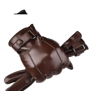 Guantes de cuero de moda impermeables ligeros superventas estilo liso para diario al aire libre fiesta informal viajes de invierno-MOQ bajo - Product Image 2