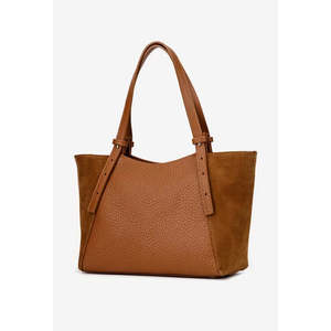 Structured <b>Handbag</b> in Genuine Dollar and suede Leather - Made in Italy - Art. 25404 - Product Image 2