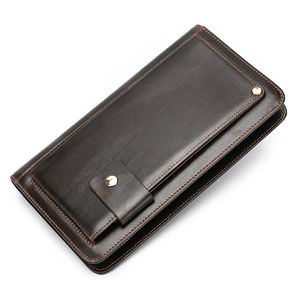 2023 Fashion Genuine Leather ID Card <b>Holder</b> Stylish <b>Wallet</b> Men Standing <b>Holder</b> for Business Card - Product Image 3