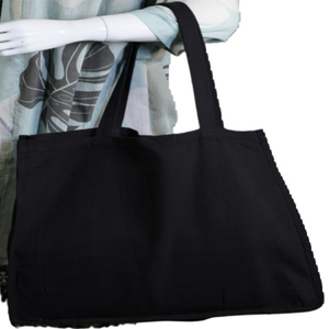 Bolso de mano de lona con logotipo impreso personalizado estilo de moda reutilizable bolso de hombro de algodón blanco sólido cordón uso en supermercado - Product Image 1