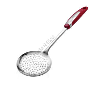 Premium Stainless Skimmer Stainless Steel Mesh Skimmer <b>Colanders</b> and <b>Strainers</b> Cooking Frying - Product Image 2