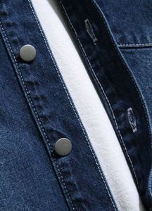 2025 High Street Style <b>with</b> <b>Hooded</b> Collar <b>Jacket</b> for <b>man</b> Latest Design Custom Slim Fit Breathable <b>Men's</b> <b>Denim</b> <b>Jacket</b> - Product Image 6