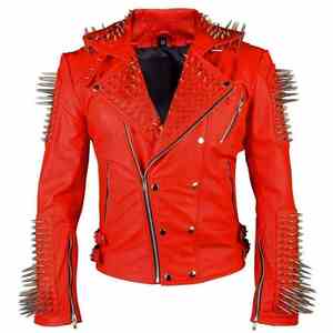 Chaqueta de Cuero Genuino de Lujo Hecha a Mano, Personalizada, Unisex, Estilo Punk Biker, con Revestimiento Formal, Servicio OEM - Product Image 2
