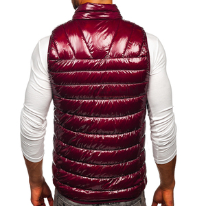 Veste sans manches en duvet pour hommes vêtements d'hiver pour hommes qualité personnalisée vêtements de rue gilets bouffants blancs pour l'extérieur avec service OEM - Product Image 2