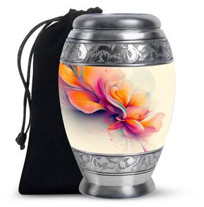 Urna Ecológica Personalizable con Diseño Floral Abstracto y Colorido para Cenizas Humanas, para Adultos, Hombres y Mujeres (10 Pulgadas) - Product Image 4