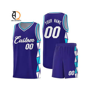 Ensemble de maillots de basket-ball réversibles personnalisés, respirants, à sublimation personnalisée, uniforme de basket-ball - Product Image 5