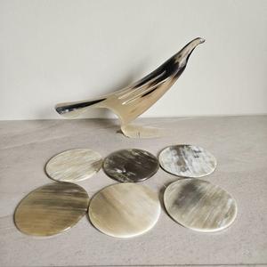 Posavasos de Cuerno de Búfalo Natural Hechos a Mano, Accesorios Rústicos para Bebidas de Alta Calidad - Product Image 6