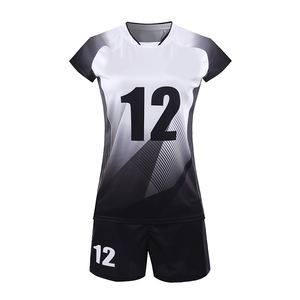 Nuevo diseño, camiseta de voleibol con logotipo personalizado, ropa deportiva ajustada por sublimación, uniformes de voleibol transpirables de secado rápido para mujer - Product Image 2