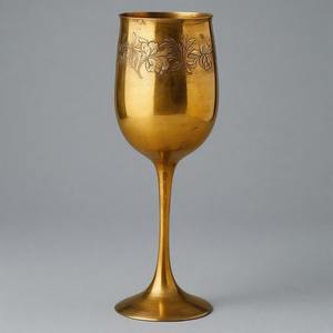 Copa de vino de comunión de latón antiguo de HolyCradle, Copa Vintage hecha a mano para iglesia y ceremonias espirituales - Product Image 4