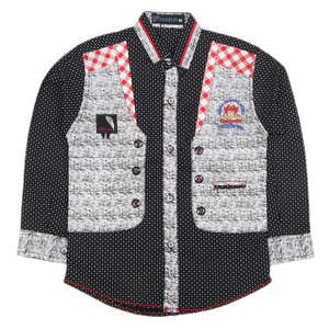 Chase Value Boys 5-6 Years Full Sleeves Casual <b>Shirt</b>-Black Wash n Wear - Product Image 1