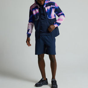 Veste de Sport Réfléchissante pour Homme en Polyester 100%, Coupe-Vent Imperméable à Impression Numérique, Double Poche - Product Image 3