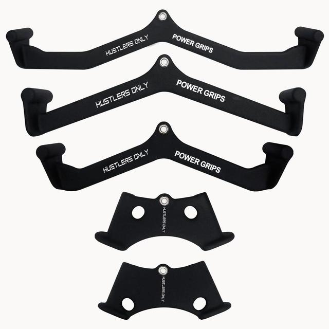 Gym Equipment Handles Power Grip Pulley Cable Attachment Set of 5 Cable Machine Attachment Mag Grip Handle Bar Lat Pull Down Bar