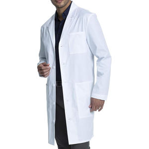 New Trend Hospital Doctor Bata de laboratorio con el mejor diseño Bata de laboratorio blanca médica de manga larga con colores personalizados - Product Image 4