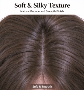 Brown Long Wave Human Hair <b>Wig</b> Natural Looking <b>Lace</b> <b>Front</b> <b>Wig</b> for Daily Wear Salon Use - Product Image 4
