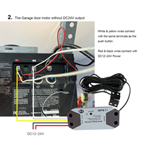 Controlador Inteligente para Puerta de Garaje DC9V-24V/ AC100-240V, Actualice su Garaje en Minutos, Control Remoto por Aplicación