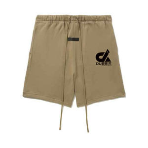 Pantalones cortos de algodón personalizados para hombres, pantalones cortos lavados con ácido para hombres, uso más vendido, ropa de verano para exteriores con cordón, pantalones cortos para hombres - Product Image 1