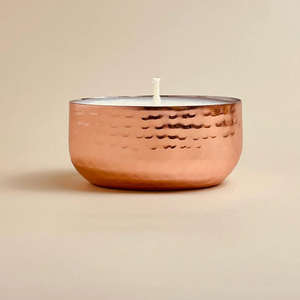 Support à bougie en cuivre martelé de conception nouvelle, mini pot à cire, bougeoir, résistant à la chaleur, pour l'éclairage domestique, décoration de Noël, de Pâques - Product Image 6