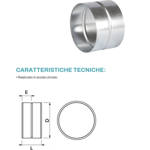 Tecnosystemi - Funda para Sistema HVAC, Pieza para Ducto Circular - Product Image 3