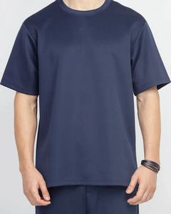Heavyweight 100% Ringer algodón camisa para hombre 400 GSM de gran tamaño gota hombro antiarrugas transpirable streetwear camiseta para hombres - Product Image 6