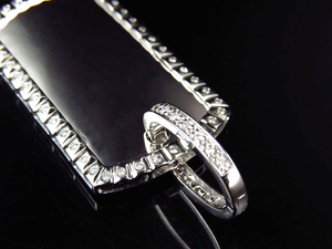 Estilo único nueva plata esterlina Iced Out Moissanite diamante imagen colgante collar personalizado Hip Hop joyería para hombres - Product Image 3