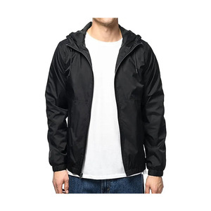 Personalizado impermeable y a prueba de viento al aire libre Chaquetas Running Negro Chaqueta cortavientos con capucha para los hombres - Product Image 3