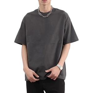 Pas cher Hommes T-shirts Budget-friendly Meilleur Tissu Impression Personnalisée Logo T-Shirt Coton Uni Blanc Léger Lâche Hommes T-shirt - Product Image 5