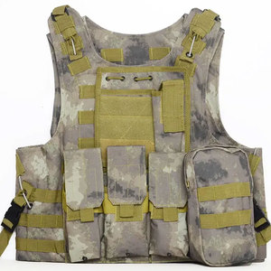 Protección corporal Camuflaje al aire libre Molle Chalecos DE SEGURIDAD Chaleco táctico Portador de placa balística Chaleco ponderado ajustable - Product Image 4