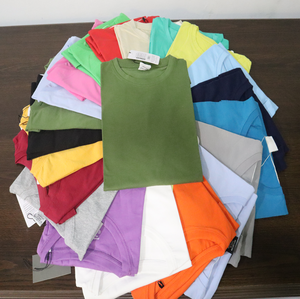 T-shirt manches courtes col rond pour homme, Design de couleur unie, surdimensionné, impression personnalisée, Logo, tricoté à la main - Product Image 6