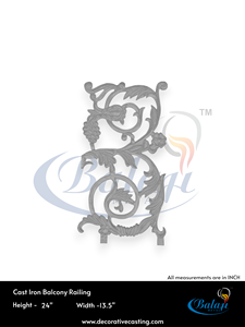 Grilles de balcon en fonte gris Super Shot Blast, moulage au sable, hautement polies, antirouille, décoratives, panneaux de balcon pour appartement - Product Image 5