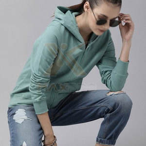 เสื้อฮู้ดซิปแขนยาวแห้งเร็ว คุณภาพสูง สีพื้น สำหรับผู้หญิง - Product Image 4