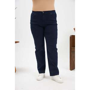 Jeans Azul Marino Talla Grande con Cintura Elástica - Product Image 3