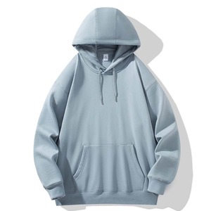 Venta al por mayor personalizado Unisex 100% algodón invierno Sudadera con capucha suéter de gran tamaño con letras bordadas hombres suéter liso impresión digital - Product Image 6