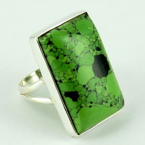 ¡Misty mañana! Anillo de Plata de Ley 925 turquesa, joyería de plata 925, venta al por mayor - Product Image 1