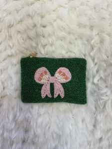 กระเป๋าใส่เหรียญประดับลูกปัดแบบคลาสสิกกระเป๋าแต่งหน้าประดับด้วยลูกปัดมุกและเพชรของขวัญสำหรับงานแต่งงานหรือปาร์ตี้สำหรับผู้หญิง - Product Image 4