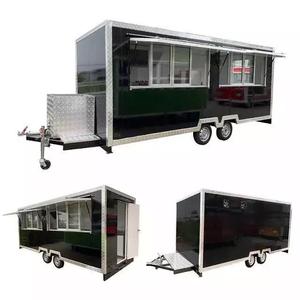 Achetez un camion de restauration mobile noir en acier inoxydable pour les ventes aux enchères, idéal pour les services de boulangerie, de restauration et d'événements. - Product Image 1