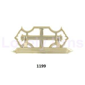 Tiradores de ataúd funerario de latón con espejo pulido - Product Image 1
