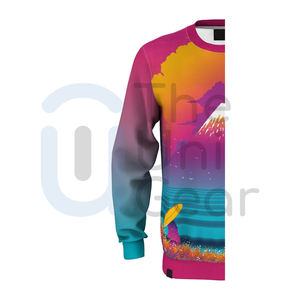 เสื้อสเวตเตอร์แขนยาวโอเวอร์ไซส์สำหรับผู้ชายผู้หญิงเสื้อขี่จักรยานกลางแจ้งโลโก้ตามสั่ง - Product Image 3