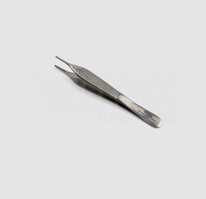Fórceps de vendaje Adson Manual de alta calidad, 12cm, agarre antideslizante de acero inoxidable, instrumento quirúrgico de cirugía dentada, certificado CE - Product Image 3
